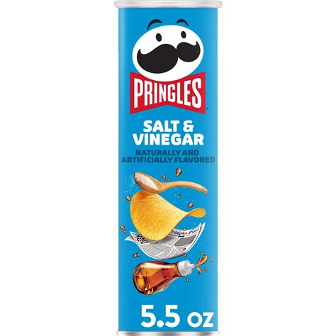 Pringles Salt and Vinegar Potato Crisps Chips, 5.5 oz - Walmart.com