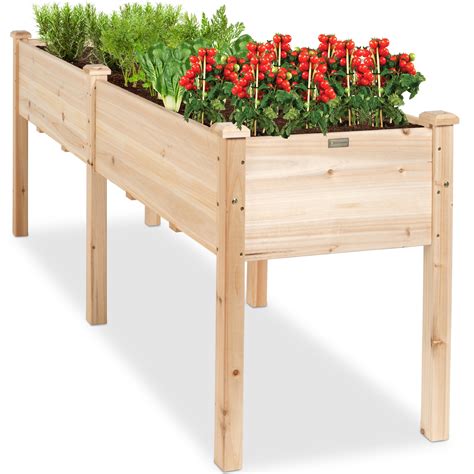 Buy Best Choice Products 72x24x30in Raised Garden Bed Elevated Wood