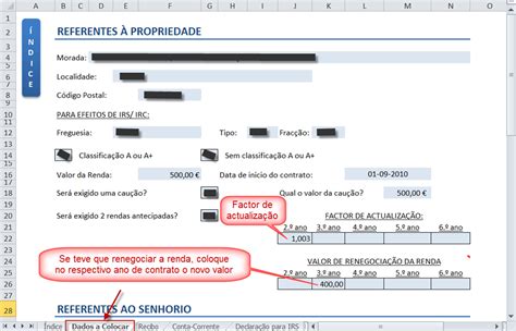 Ficheiro de Recibo de Renda Actualizado Maria do Céu Proiete Contabilidade Fiscalidade