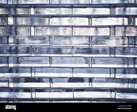 Glass Brick Wall Background Stock Photo Alamy