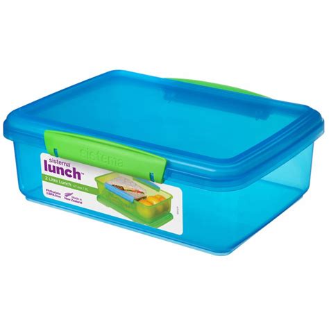 Buy Sistema Lunch Box Rectangle Assorted Colours 2l Online At Countdown