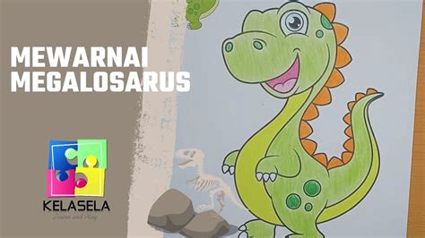 Mewarnai Jenis Dino Pertama Megalosaurus Dengan Pensil Warna YouTube