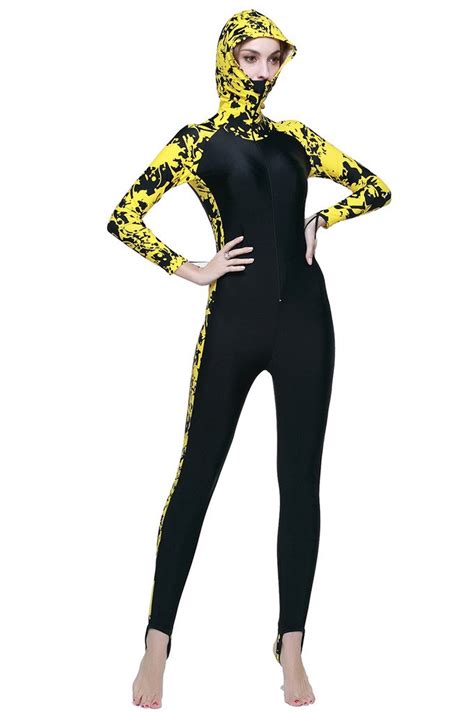 Buy Micosuza Full Body Swimsuit Swim Suit Full Coverage Long Legs Long Sleeves For Women One