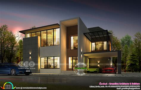 4 Bhk Ultra Modern Contemporary Home Plan Kerala Home Design Bloglovin