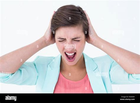 Angry Woman Screaming Stock Photo Alamy