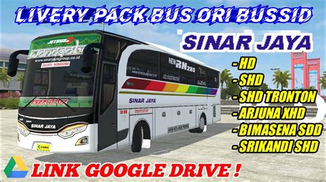 Maybe you would like to learn more about one of these? Share | Livery Pack Sinar Jaya bus Ori Bussid - YouTube