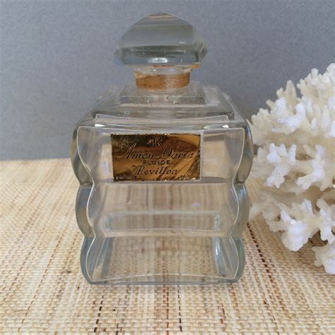 Vintage French Perfume Bottle Revillon Amou Daria Fluide