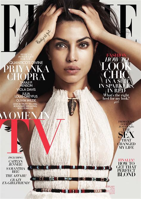 Elle magazine publication & audience analysis introduction of publication. Priyanka Chopra - Elle Magazine Cover (February 2016) - GotCeleb