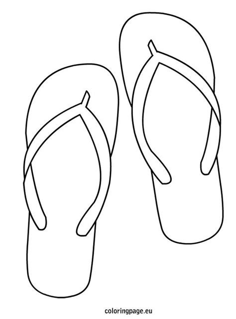 Flip Flop Coloring Page Summer Art Summer Crafts Colouring Pages