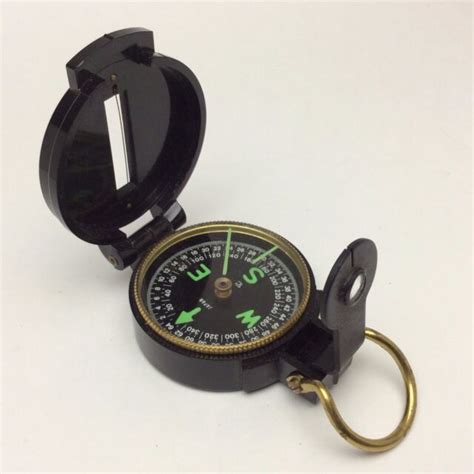Engineer Directional Compass Vintage Black Plastic Compass Navigation