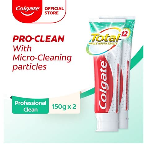Colgate Total Professional Clean Gel Toothpaste Valuepack 150g X