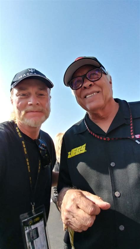 Gerry With Don Prudhomme 4 Time Nhra Championship Driver 2 Time