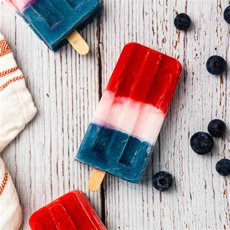 Red White And Blue Popsicles Dishes With Dad