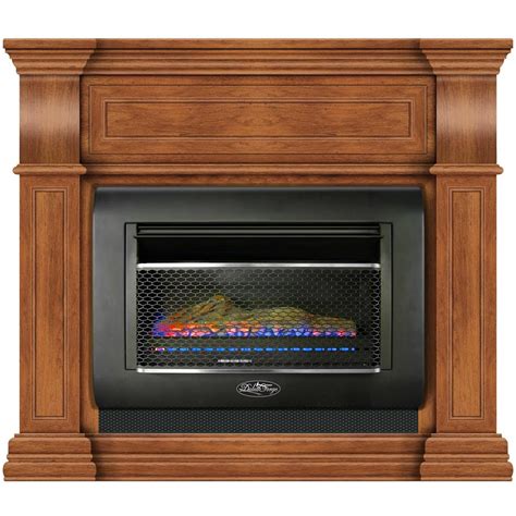 Duluth Forge Mini Hearth Ventless Gas Wall Fireplace 26 000 Btu T Stat Control Toasted