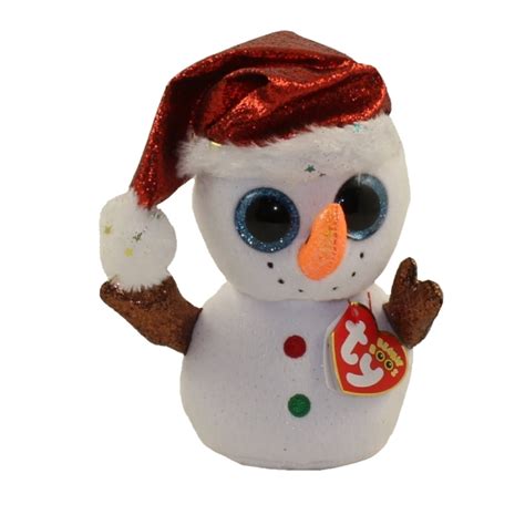 Ty Beanie Boos Collection Regular Size 6 Inch Flurry Snowman Boo