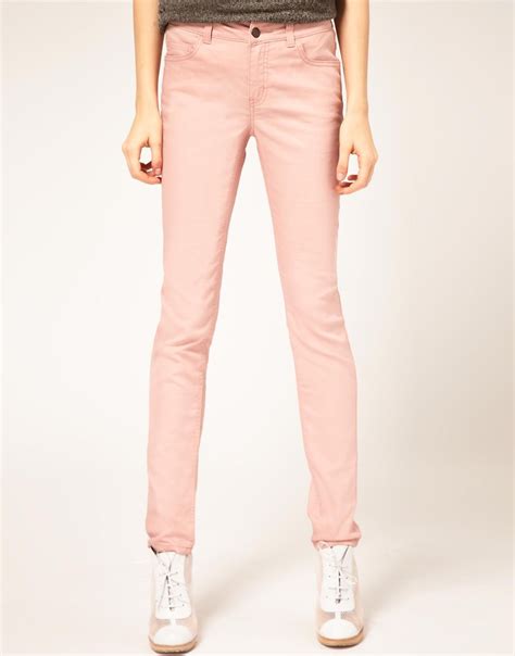 ASOS PETITE Pale Pink Skinny Jeans Fashion Pink Skinny Jeans Tough
