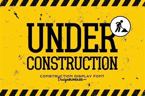 Construction Fonts Font Bundles