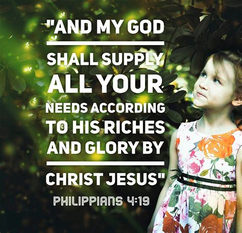 God Shall Supply That Is Faith