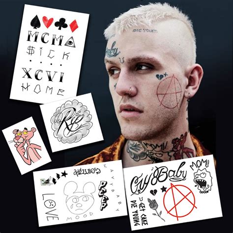 Lil Peep Temporary Tattoos Realistic Skin Safe Made In The Usa