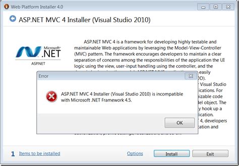 learning about installing microsoft framework 4 5 1