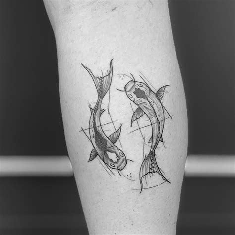 Geometric Fish Tattoo Custom Tattoo Art