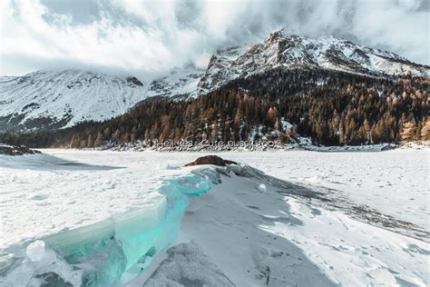 The Frozen Obernberger Lake In Tyrol Austria Rgwcoepbot