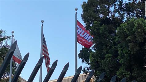 unauthorized trump campaign flag in front of a california police department prompts an