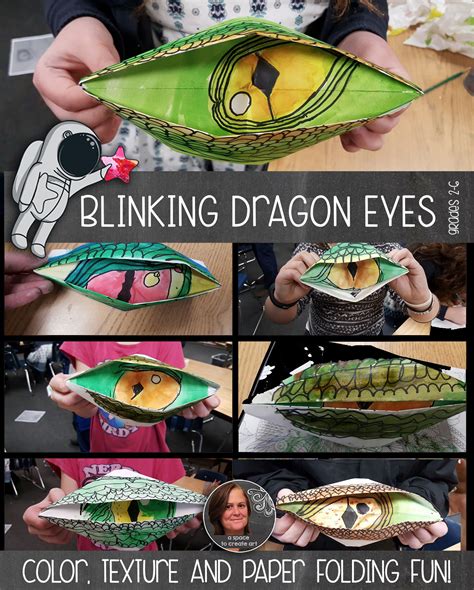 Origami Dragon Eyes Origami Elementary Art Lesson Middle School Art