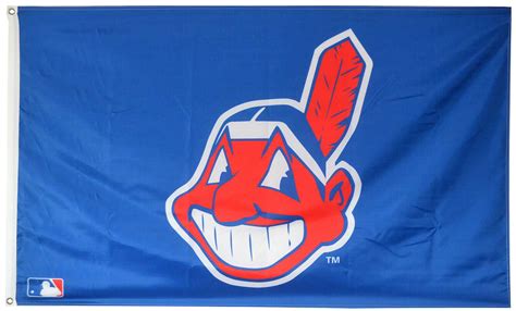 Cleveland Indians Chief Wahoo Thin Style Flag 3 X 5 Gps Sports Gallery