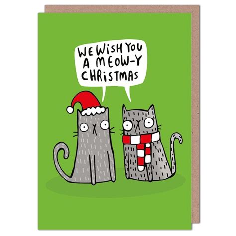 Meowy Christmas Card Christmas The Red Door Gallery