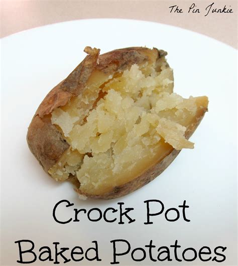 They turn out perfect every time! Crock Pot Baked Potatoes