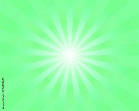Green Sun Rays Sunbeam Background Vector Stock Vector Adobe Stock