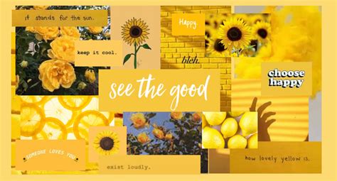 Yellow Aesthetic Wall Collage Kit Lupon Gov Ph