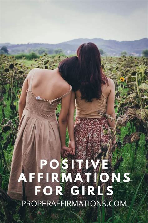 39 positive affirmations for girls to be better