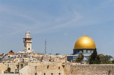 Jerusalem Israel April 2 2018 Top Part Of The Western Wall In The