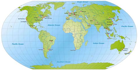 Carte Du Monde Pays Et Villes Carte Monde