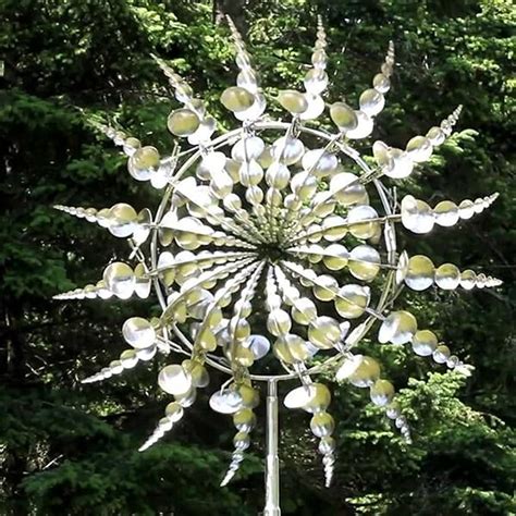 Wdnm Unique And Magical Metal Windmill Solar Wind Spinner