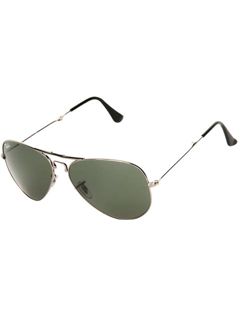 Ray Ban Foldable Aviator Sunglasses In Gray For Men Grey Lyst