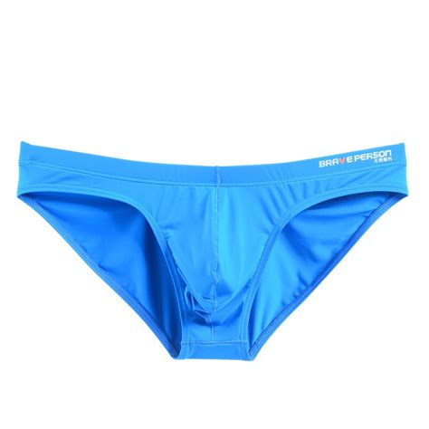 Mens Bikini Brief Nylon Solid Contour Pouch Underwear Sexy Panties Swimwear Swimming For