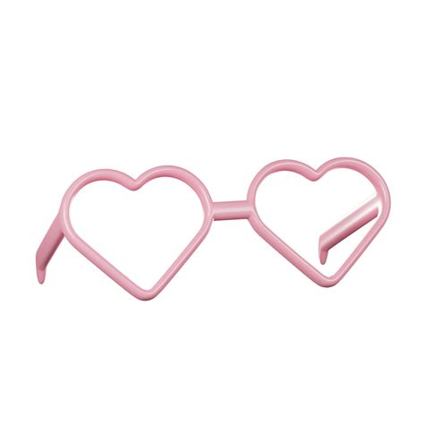 Free Pink Heart Shaped Glasses