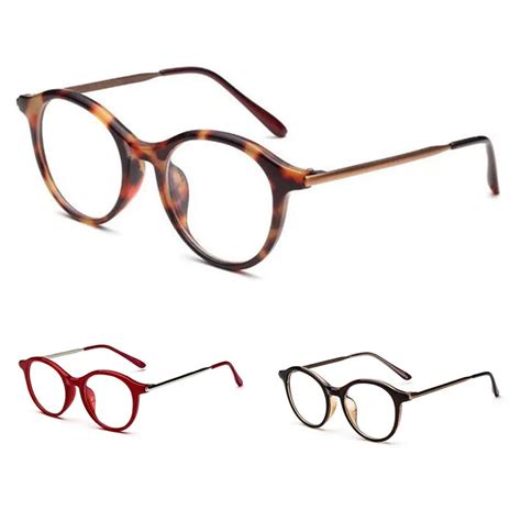 Vintage Oval Eyeglass Frames Full Rim Retro Glasses Acetate Metal Eyewear Spectacles Rx Able