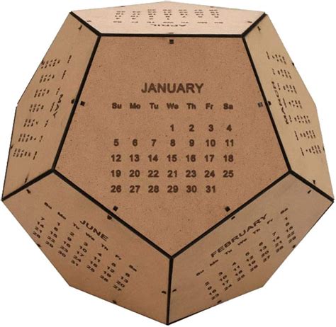 Diy Wood Geometric Calendar 2020 Unique Diy Wood Calendar Geometric