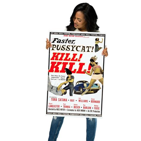 vintage faster pussycat kill kill movie poster print cult classic home decor movie poster