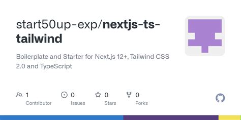 GitHub Start50up Exp Nextjs Ts Tailwind Boilerplate And Starter For
