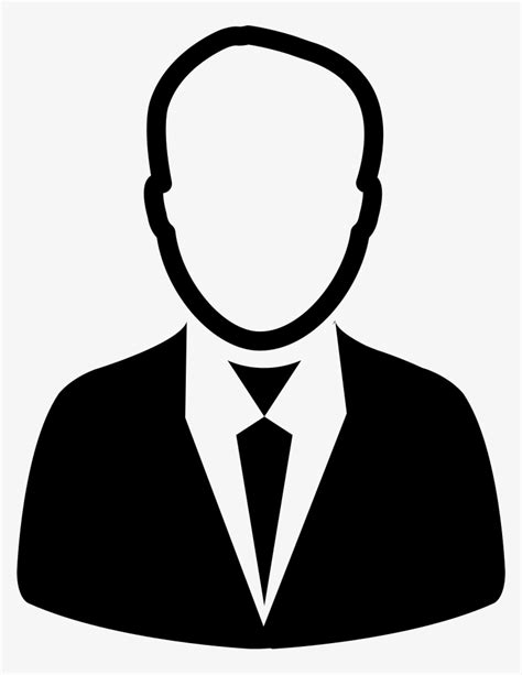Png File Svg Businessman Icon Black And White 768x981 Png Download