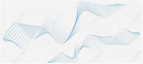 Blue Gradient Wavy Tech Future Vector Lines Vector Line Gradient