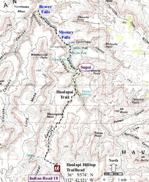 8fhavasupaitrailmap Bike Trails Hiking Trails Havasupai Falls