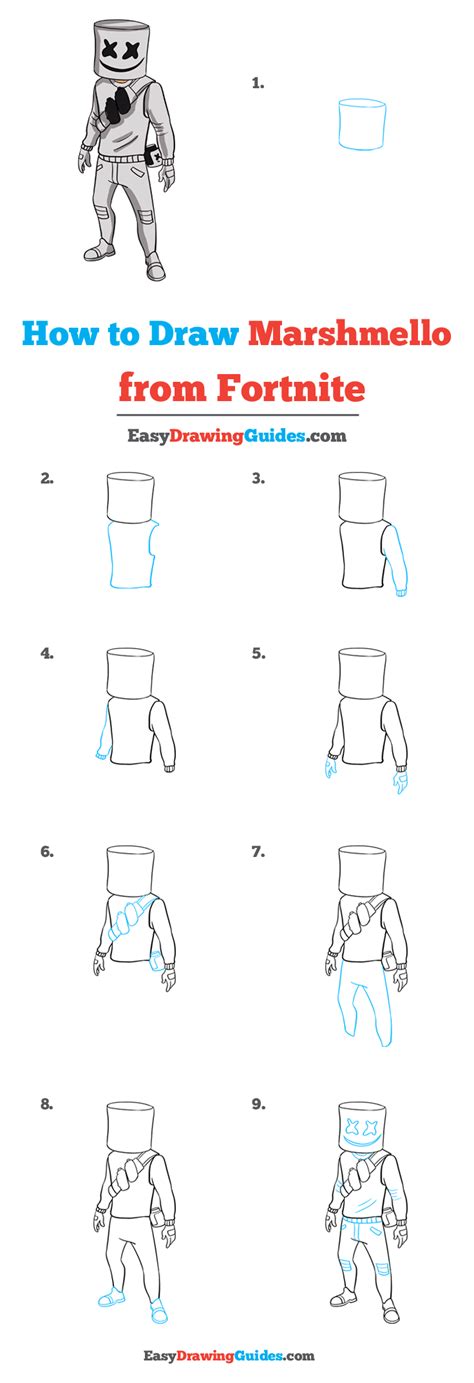 Learn how to draw the llama from fortnite. How to Draw Marshmello from Fortnite - Really Easy Drawing ...