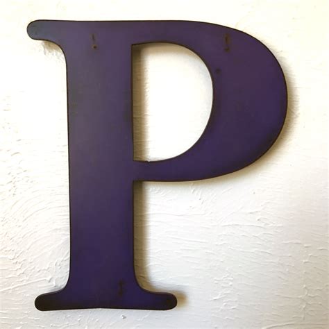 Letter P Metal Wall Art Home Decor Made In The Usa Choose 10 1