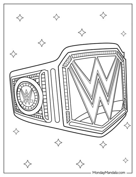 28 Wrestling And Wwe Coloring Pages Free Pdf Printables